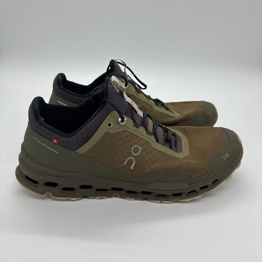 On Running Cloudultra Mens 8.5 Olive Eclipse Trail Running Shoes